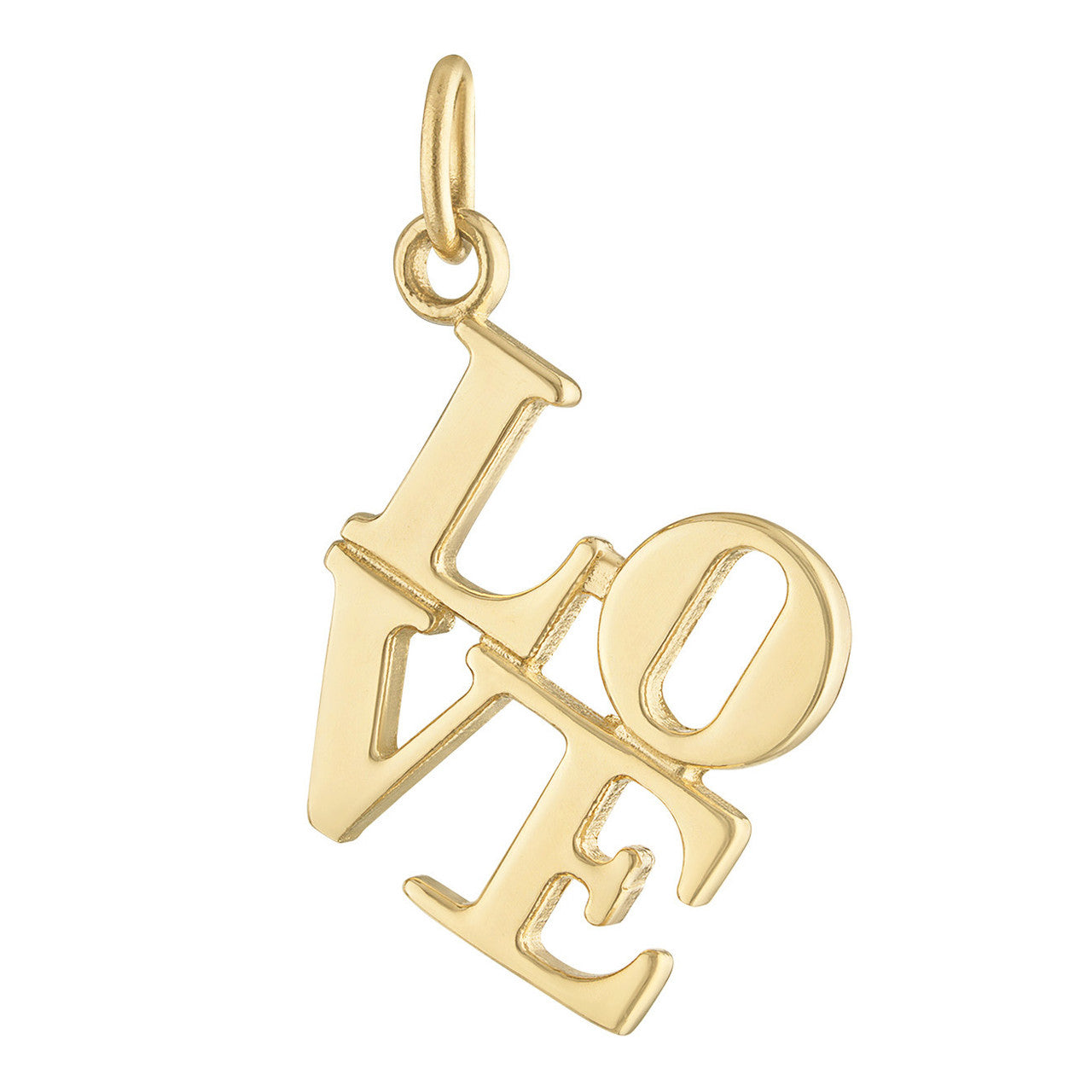 Love Stack 14K Gold Charm